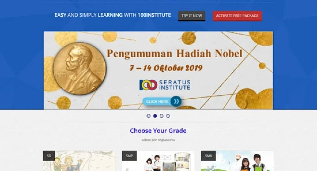 Sinotif - Seratus Institute e-Learning Websites