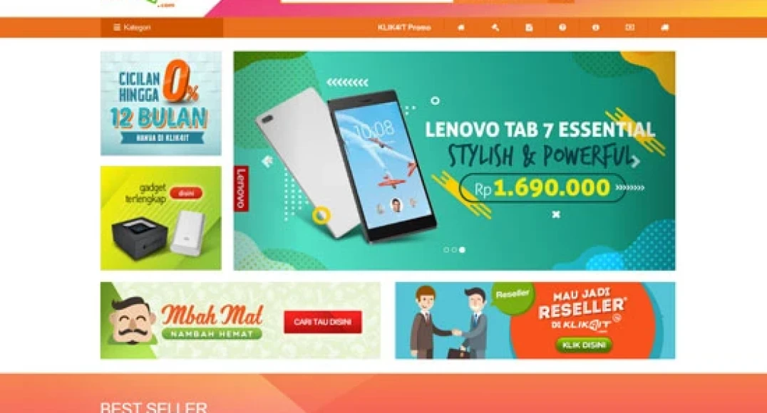 KLIK4IT - ONLINE SHOP WEBSITE