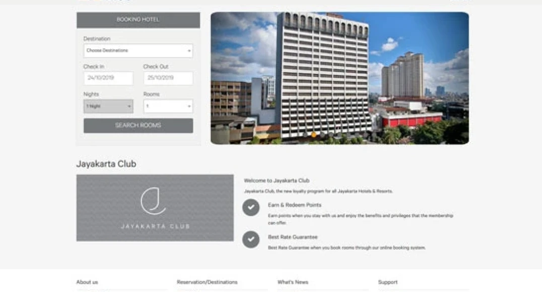 JAYAKARTA - HOTEL WEBSITE